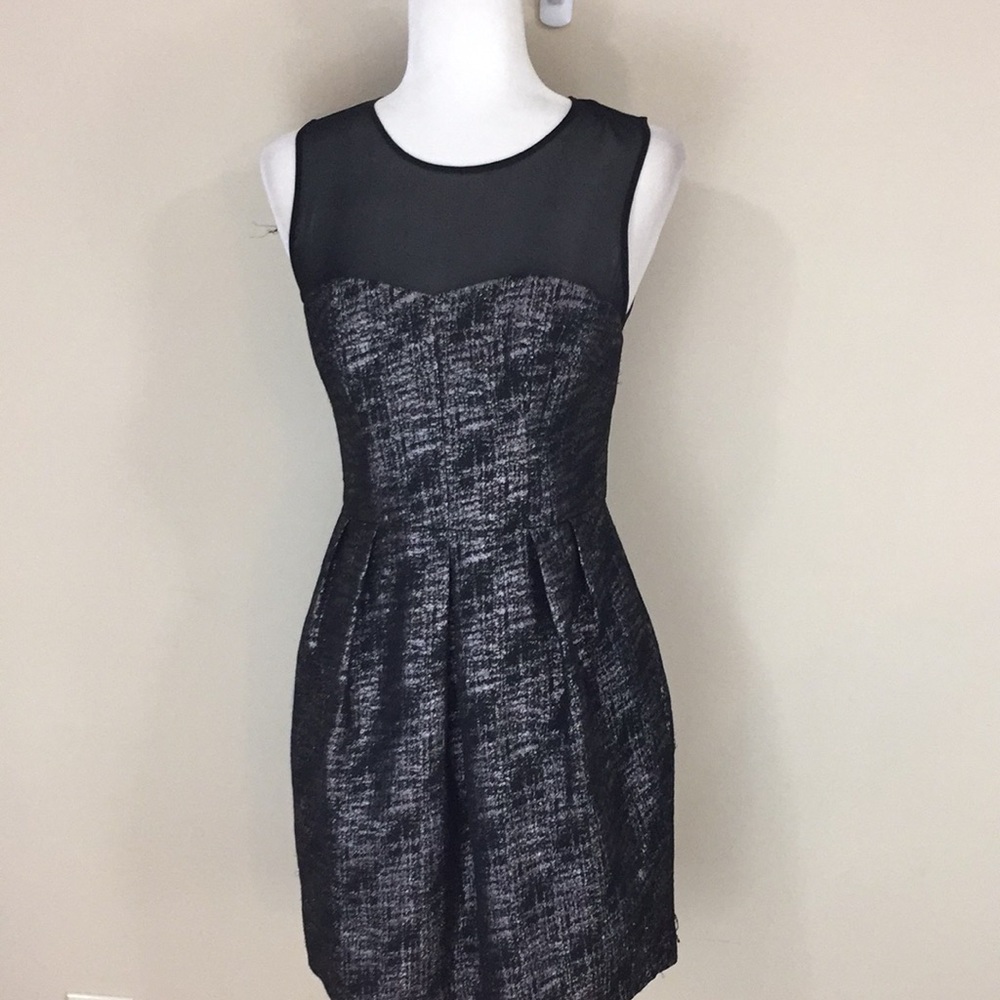 Club Monaco Metallic Silk Top Bria Sleeveless Dress Size 4